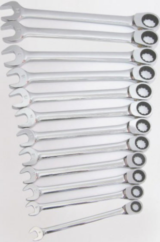 Westward Ratchet spanner sets 12PC 8-19MM