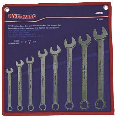 Westward Combination spanner sets 8PC MET