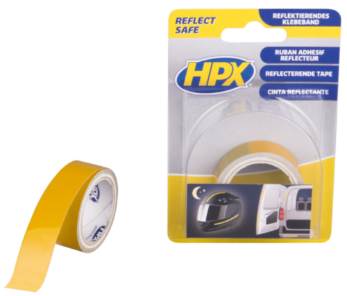 HPX Cinta de seguridad Amarillo fluorescente 19MMX1,5M
