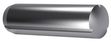 Grooved pin, full length parallel with chamfer DIN 1473 Free-cutting steel