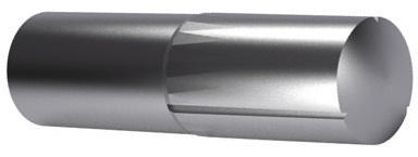 Ryhovaný kolík s opačne skosenou drážkou do polovice dĺžky DIN 1474 Nerezoceľ A1