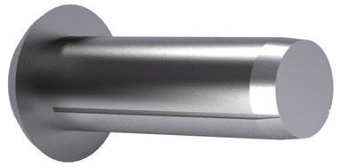 Grooved pin with round head DIN 1476 Steel Plain