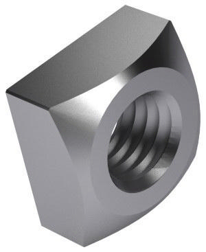 Square nut UNC ASME B18.2.2 Carbon steel ASTM A563 Plain Gr.A 3/8-16