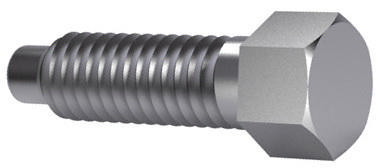 Small hexagon head set screw with full dog point DIN 561 Steel Plain 22H M12X100