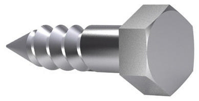 Hexagon head wood screw DIN 571 Steel Zinc plated 10X30MM