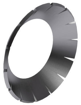 Zápustná vejárová poistná podložka s vonkajším ozubením DIN 6798 V Stainless spring steel A2 (1.4310)