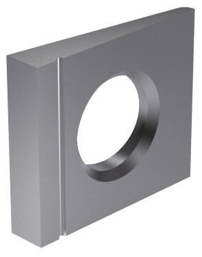 Square taper washer 14% for I-sections DIN 435 Steel Hot dip galvanized 100 HV