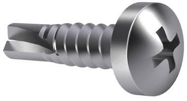Self-drilling cross recessed pan head screw DIN 7504 M-H Steel Zinc plated