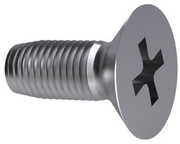 Cross recessed countersunk head thread cutting screw DIN 7516 DE-H Steel Zinc plated