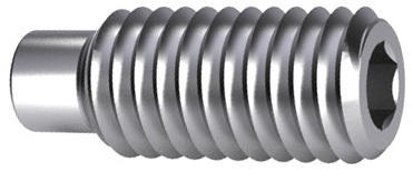 Hexagon socket set screw with dog point DIN 915 Steel Plain 45H M4X8