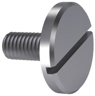 Slotted pan head screw large head DIN 921 Stainless steel A1