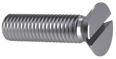 Slotted countersunk head screw DIN 963 A Steel Zinc plated 4.8