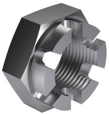 Hexagon thin slotted and castle nut (old type) DIN 937 Stainless steel A4 035
