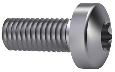 Hexalobular socket pan head screw DIN ≈7985 Steel Zinc plated 4.8