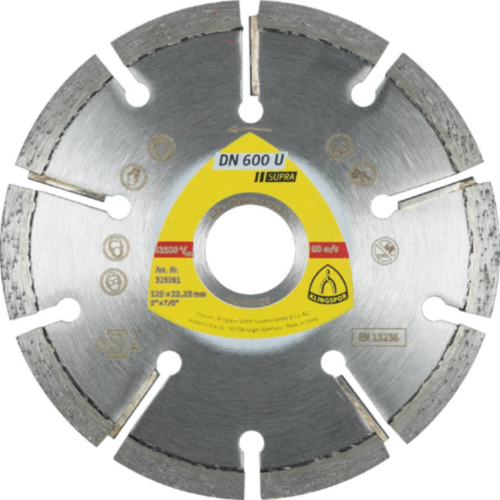 Klingspor Disco de corte diamantado DN 600 U Diamante 115x10x22,23