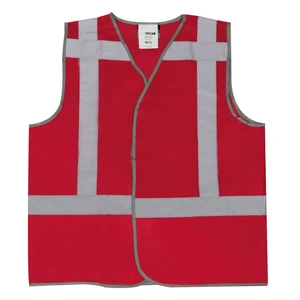 Oxxa Essential RWS 0178 Traffic Vest Mesh Polyester Fluorescent Red Double Velcro Closure 3XL/4XL