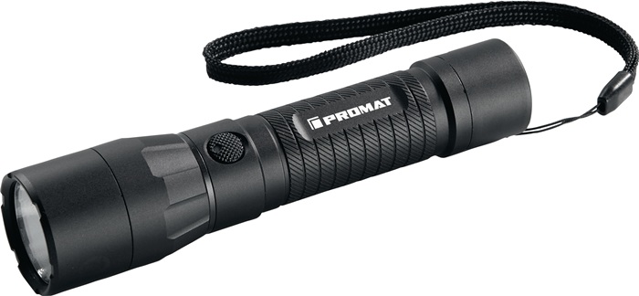 PROMAT pro led zaklamp 100-3000 zwart