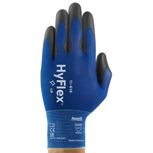 Ansell Guanti multiuso HyFlex 11-618 Taglia 10 Nero/Blu