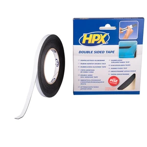 HPX Dubbel gecoate foam tape zwart 9mm x 10m