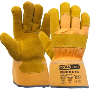 OXXA Basic SPLITL Winter Gloves Yellow/Brown 10