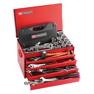 Facom Caterpillar Machinery Tool Kit in Tool Chest 151-Piece