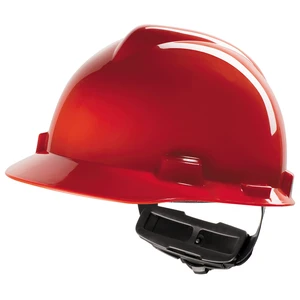 MSA Casco de seguridad V-Gard 4 puntos Rojo