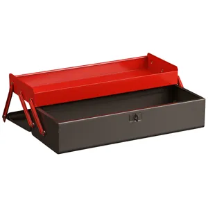 Facom Tool Box with 2 Trays Metal Black/Red 467 x 155mm