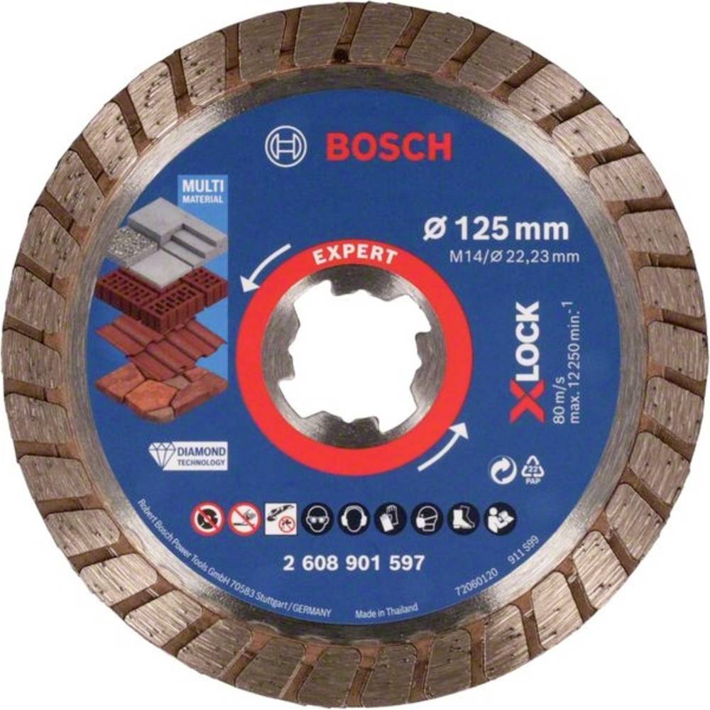 BOSCH bosc dia dis multimat turbo x-lock 125mm