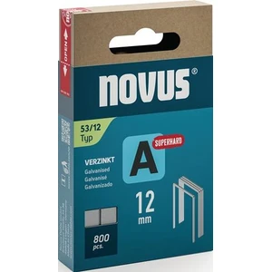 Fine wire staple A type 53 staple width 11,3mm 12mm 0,75mm superhard 800 pcs.NOVUS