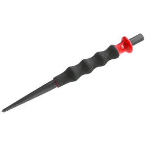 Facom Sheathed Centre Punch 2.5mm Tip Round Shank Steel 185mm