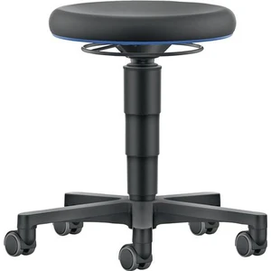 Tabouret pivotant Rl.similicuir noir H.d'assise 450-650mm BIMOS