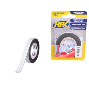 HPX Dubbel gecoate foam tape zwart 12mm x 2m