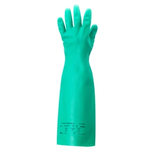 Ansell Chemical resistant gloves Nitrile Solvex 37-185 Size 10 Green