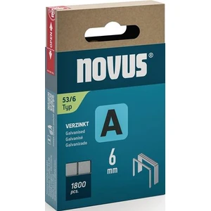 Fine wire staple A type 53 staple width 11,3mm 6mm 0,75mm 1800 pcs.NOVUS