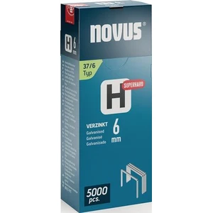 Fine wire staple H type 37 staple width 10,6mm 6mm 0,75mm superhard 5000 pcs.NOVUS