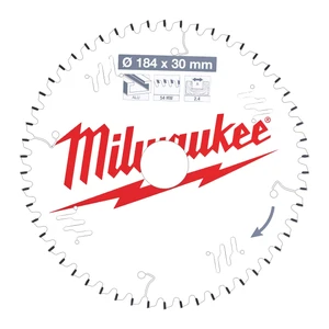 MILWAUKEE Lames de scie circulaire 184X30X2,4X54TF