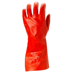 Ansell Chemical resistant gloves PVA 15-554 Size 9 Red