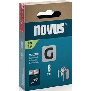 Flat wire clamp G type 11 B10,6xL8mm wire width 1,25mm 1200 pcs.NOVUS