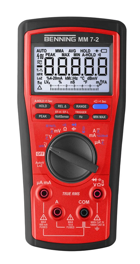 BENNING ben multimeter mm true rms 7-2 1000 v