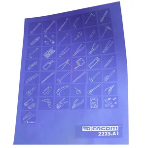 Facom Plaat Pictogram voor JET+ JETXL CHRONO+ & CHRONO Rolkast Blauw