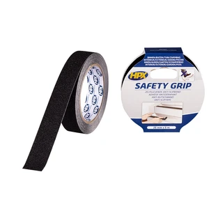 HPX Safety & marking tape Black 25mm x 5m