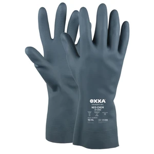 Oxxa Essential Neo-Chem 41-090 Safety Gloves 11/XXL Neoprene Blue Slip on Cuff