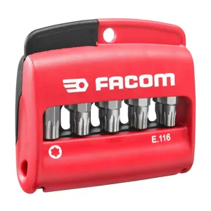 Facom Torx-Plus Bit Set in Compact Box 1/4" Hex 10-Piece