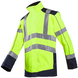 Sioen High visibility softshell jacket Drayton 167A Fluorescent yellow/Navy blue M