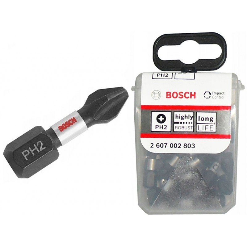 BOSCH Bits 25X IMPACT PH2 25MM