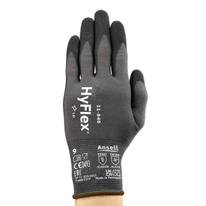 Ansell Handschuhe HyFlex 11-840 Größe 9 Schwarz/Grau