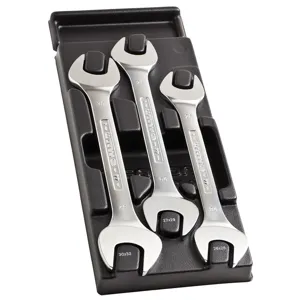 Facom Large Open End Wrench Set in Thermoformed Module 26-32mm 3-Piece