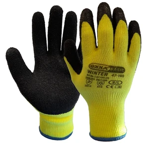 OXXA Basic Gloves HS Latex-Winter Black/Yellow 9