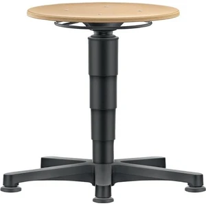 Tabouret pivotant Patins en hêtre naturel H.assise 450-650mm HO BIMOS