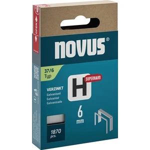 Fine wire staple H type 37 staple width 10,6mm 6mm 0,75mm superhard 1870 pcs.NOVUS